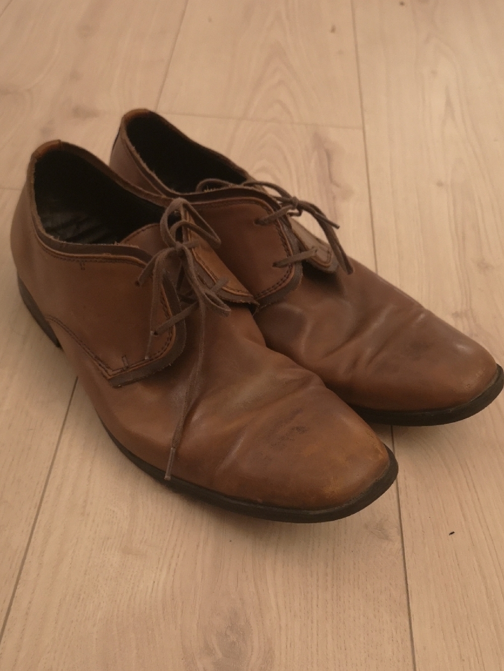 Andrew Marc Men's Leather Lace-Up Dress Shoes